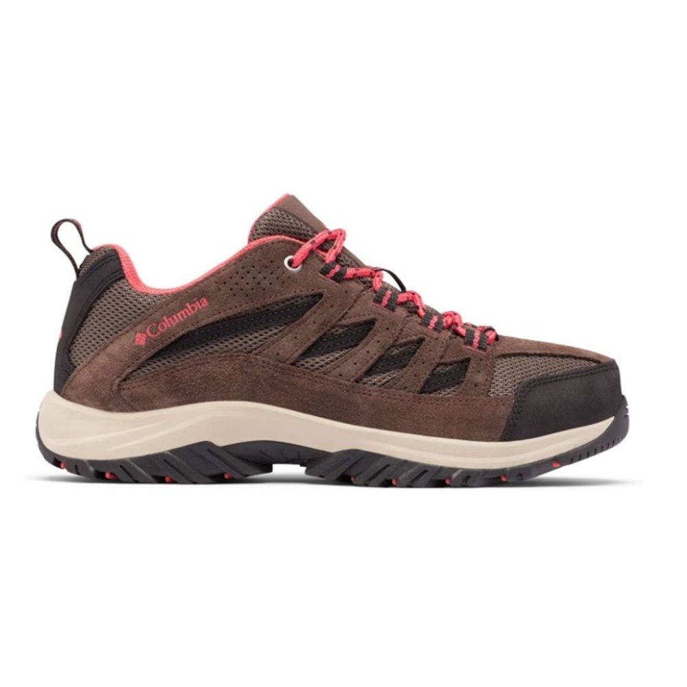 Columbia Crestwood Hiking Shoe, color Mud/Red Coral